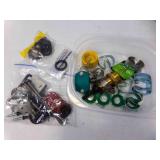 Water Hose Washers & Mender & Metal Box of Nails
