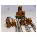 Decorative Wind Chime w/Resin Yorkshire Terrier