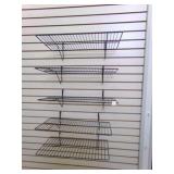 5-Gridwall & Slatwall Shelving 24"x12"