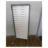 Slatwall Rolling Display Stand 24"x57"