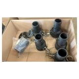 5 - 2' PLASTIC CAM GROOVBE FITTINGS