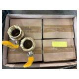 6 - 2' BRASS BALL VALVE , 6 X THE MONEY
