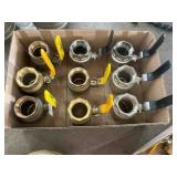 9 - 2' BALL VALVES, 9 X THE MONEY