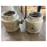2 - 4' BALL VALVES, 2 X THE MONEY