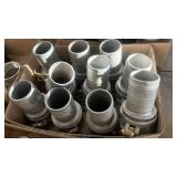 10  - 3' ALUMINUM CAM GROOVE FITTINGS,