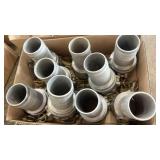 9 - 3' ALIMINUM CAM GROOVE FITTINGS,