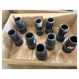 9 - 2' CAM LOCK FITTING MALE ENDS - PLASTIC
