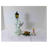 Roman Pillar angel statue garden solar energy