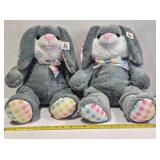 2 Goffa stuffed bunny rabbits