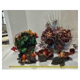 3 Artificial flower arrangements
