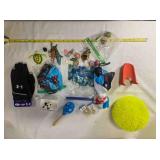Puffer ball fidget toy, football tee, Robopet