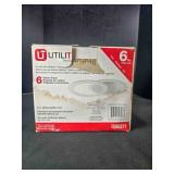 6" white Baffle trim for us w/ Utilitech Housings