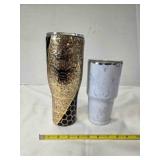 Extra large Queen Bee travel tumbler (10" tall)