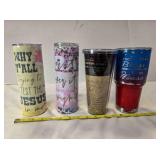 4 Inspirational & humorous travel tumblers
