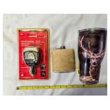 DC-AC Inverter; cowhide covered flask