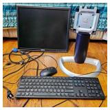 Dell 19" Monitor, Mouse, Stand, keyboard