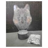 3D illusion night light wolf design, mini USB