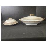 Oval Casserole Dish & Butter Bowl, Felda China