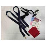 Suspenders, bow ties, pocket hankies