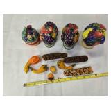Salt & pepper shakers; autumn-theme array