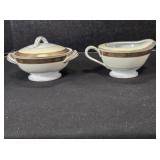 Sugar & Creamer set, Vintage Noritake Goldkin