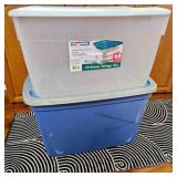 2 Totes w/lids for Storage Sterilite & Rubbermaid