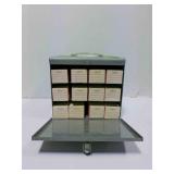 Vintage Sears 2x2 tall metal magazine slide tray