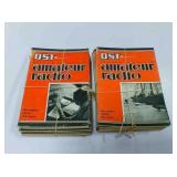 Vintage QST amateur radio magazines published by