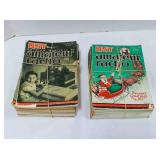 Vintage QST amateur radio magazines published by