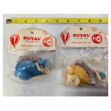 2 Royal Champion wood spinning tops
