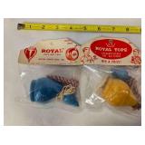 2 Royal Champion wood spinning tops