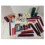 Candles; floating, birthday, votive stick