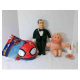 Vintage Cabbage Patch, Three Stooges "Curly" dolls