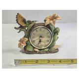 2 Table clocks; polyresin w/quartz movement