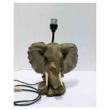 Elephant head sculptural table lamp