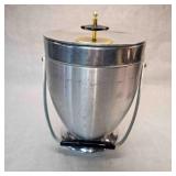Mid Century Kromex Ice Bucket spun Aluminum