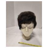 Black wig & head model