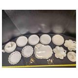 Unpainted porcelain; serving tray w/handle, 10"