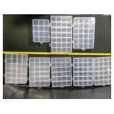 8 plastic ring cases; 6 - 20 ring capacity