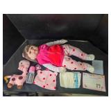 Lifelike doll, pacifier, stuffed toy, bottle