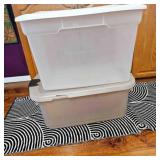 2 Totes w/lids for Storage Sterilite & Rubbermaid