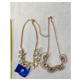 2 gold-tone necklaces