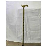 Walking cane, wood 1 piece, 36" overall, 13 oz