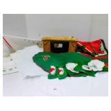 Christmas decorations - white glitter tulle