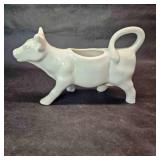 White Ceramic Milk Cow Creamer or Gravy Boat