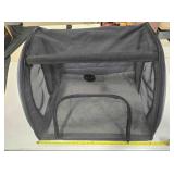 Collapsible soft-sided pet carrier, 24"x16"x 18"