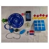 Childrens toys - Tic-tac-toe, Frisbee, Rubber Duck