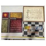 2 Inspirational wall hangings, NASCAR wall hanging