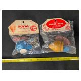 2 Royal Champion wood spinning tops