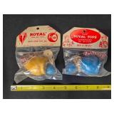 2 Royal Champion wood spinning tops